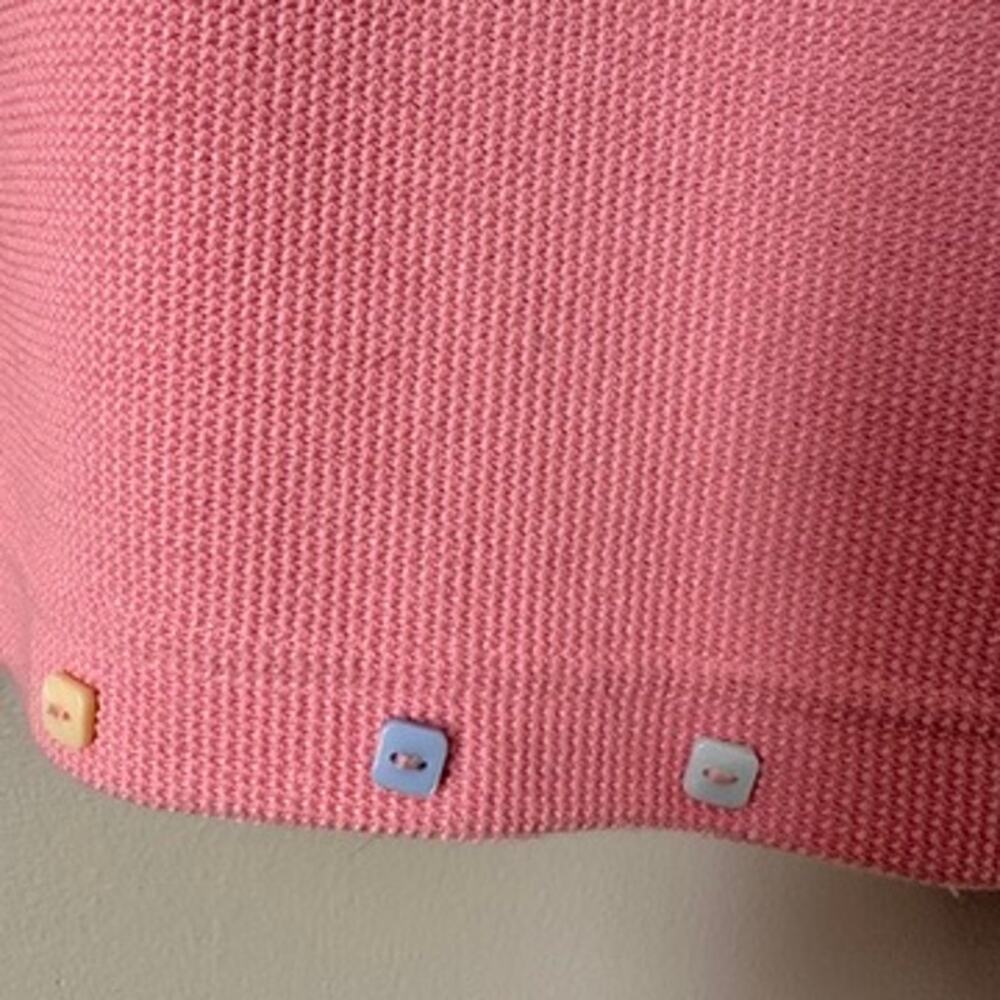 Christopher & Banks Cardigan Sweater Womens SMALL Pink Pastel Easter Spring - Picture 4 of 14